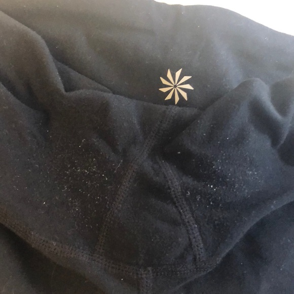 Athleta black mesh panel leggings size S - Picture 3 of 5